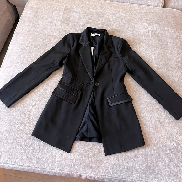 4th & Reckless - BELLA BLAZER in Black Office Siren Boardroom Chic - Picture 2 of 7